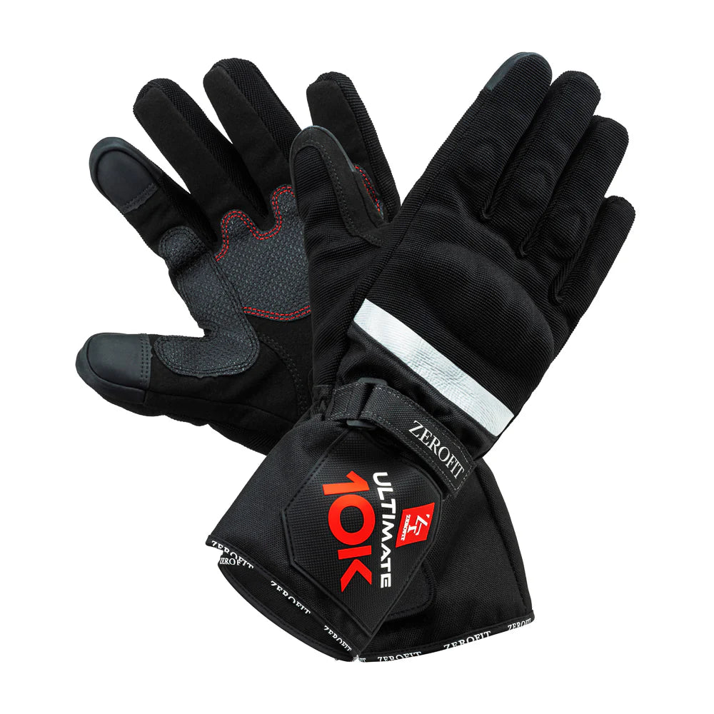 Heatrub Ultimate Waterproof Gloves: Zerofit USA Black / S
