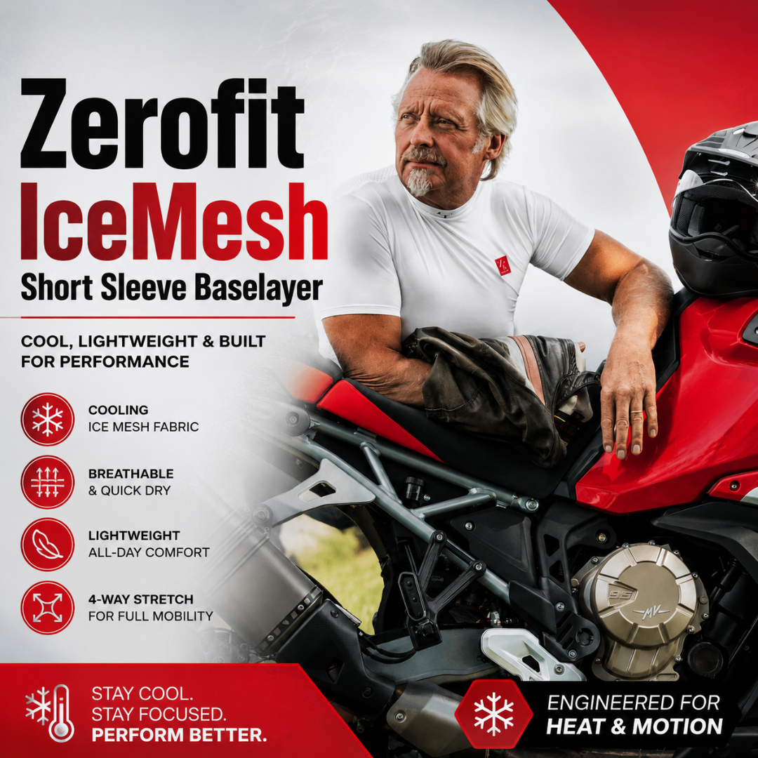 Zerofit IceSkin Short Sleeve Baselayer – Stay Cool on Every Ride