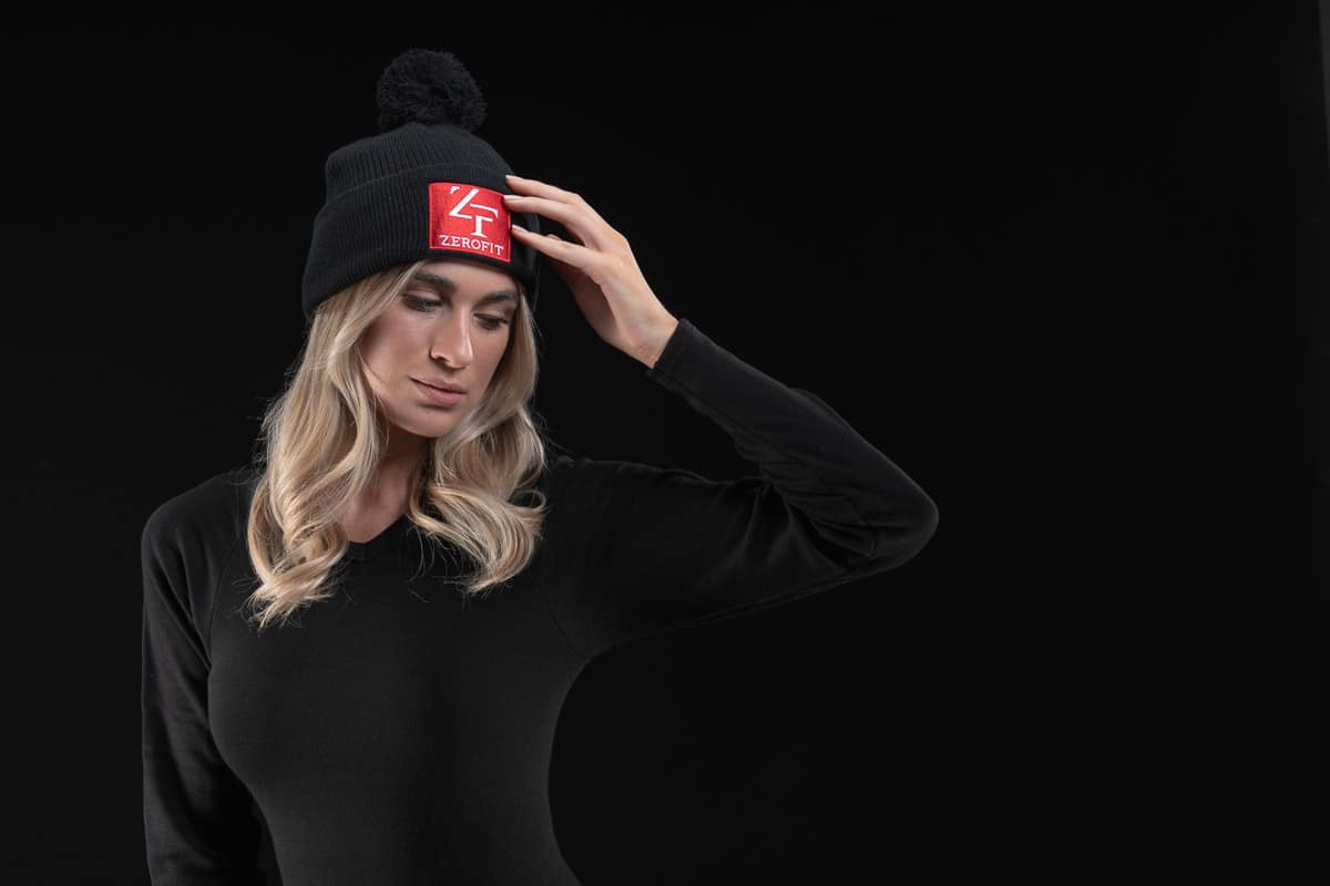 black beanie [Unisex] ⚤ - Zerofit USA